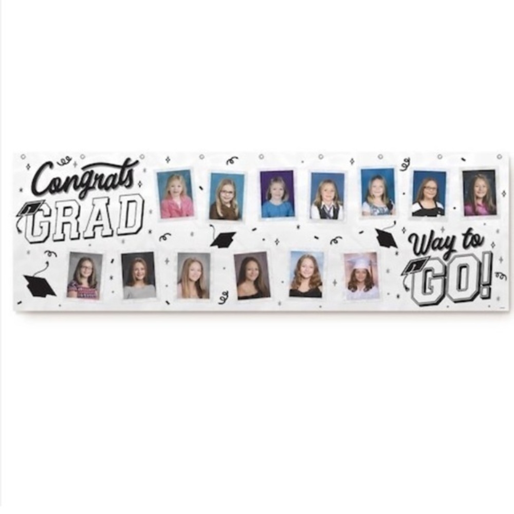 Customizable Graduation banner new in box ( banner wrapped in plastic)